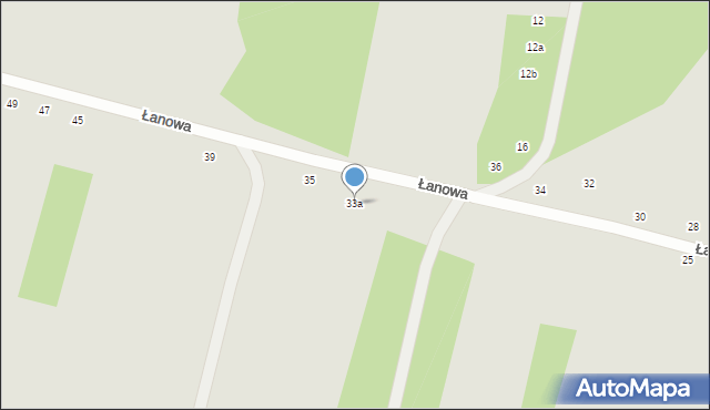 Zduńska Wola, Łanowa, 33a, mapa Zduńska Wola