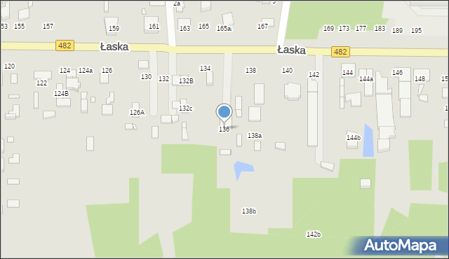 Zduńska Wola, Łaska, 136, mapa Zduńska Wola