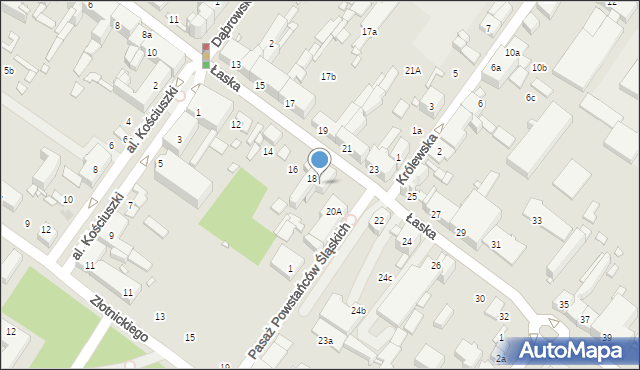 Zduńska Wola, Łaska, 20, mapa Zduńska Wola