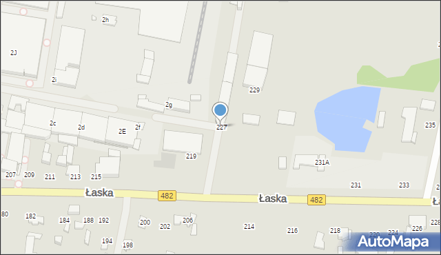 Zduńska Wola, Łaska, 227, mapa Zduńska Wola