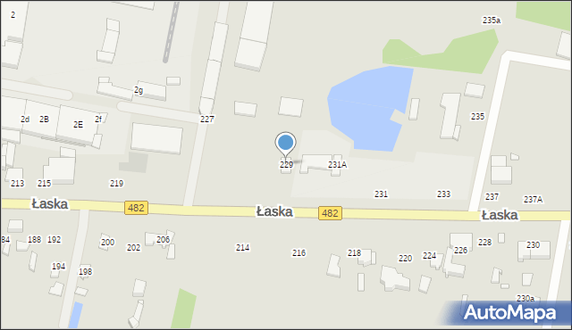 Zduńska Wola, Łaska, 229, mapa Zduńska Wola