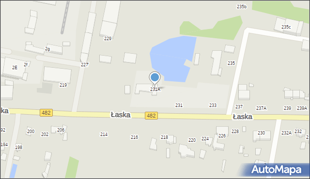 Zduńska Wola, Łaska, 231A, mapa Zduńska Wola