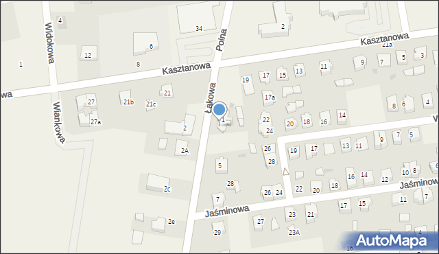 Żelistrzewo, Łąkowa, 3, mapa Żelistrzewo