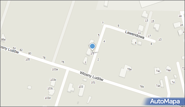 Zgierz, Lawendowa, 1/3, mapa Zgierz