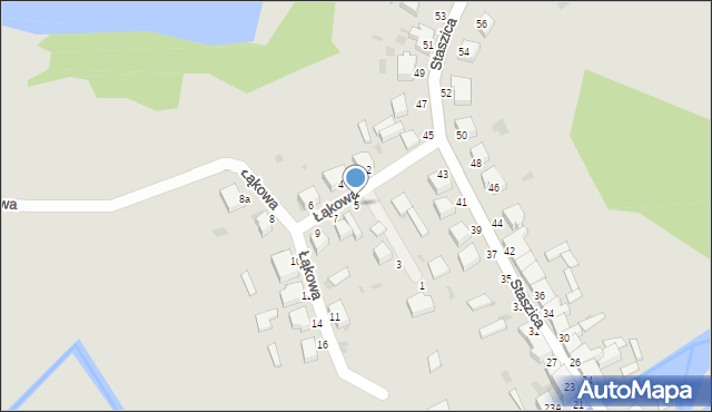 Złocieniec, Łąkowa, 5, mapa Złocieniec