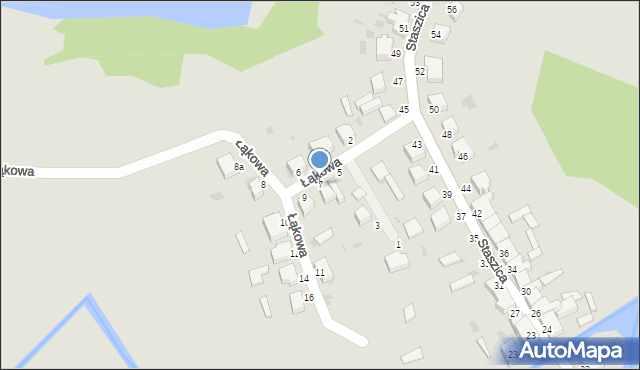 Złocieniec, Łąkowa, 7, mapa Złocieniec