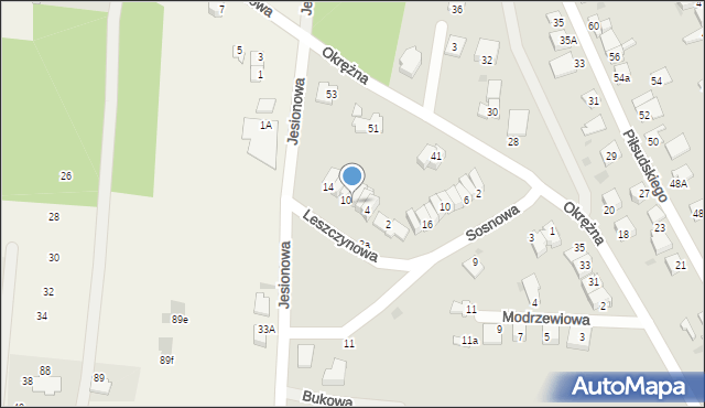 Aleksandrów Kujawski, Leszczynowa, 8, mapa Aleksandrów Kujawski