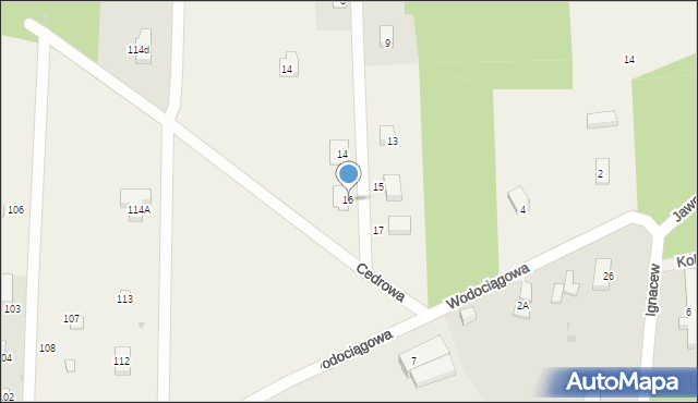 Babiczki, Letniskowa, 16, mapa Babiczki