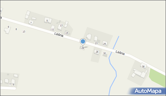 Biadki, Leśna, 24, mapa Biadki