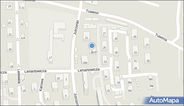 Bielsko-Biała, Lenartowicza Teofila Aleksandra, 19, mapa Bielsko-Białej