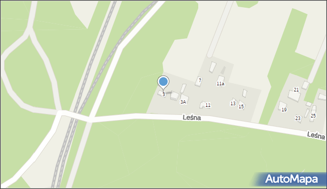 Blok Dobryszyce, Leśna, 3, mapa Blok Dobryszyce