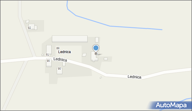 Błota, Lednica, 88a, mapa Błota