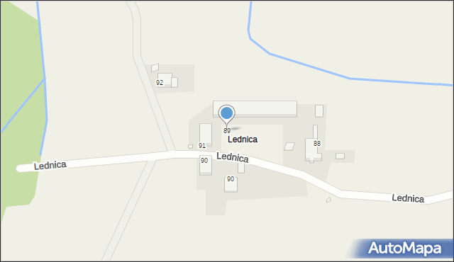 Błota, Lednica, 89, mapa Błota