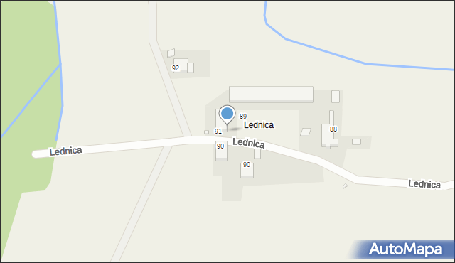 Błota, Lednica, 91b, mapa Błota