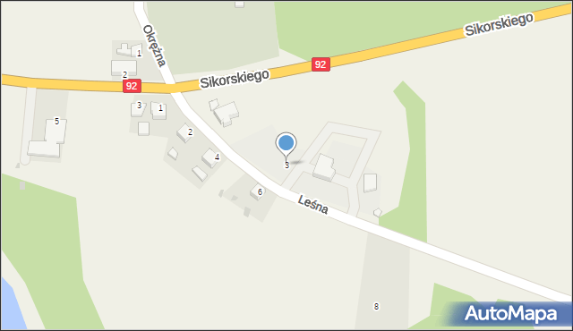 Boczów, Leśna, 3, mapa Boczów