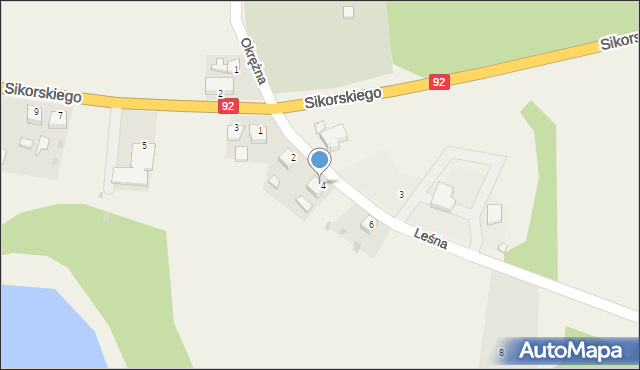 Boczów, Leśna, 4, mapa Boczów