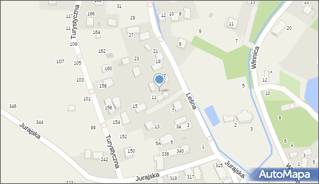 Bolechowice, Leśna, 9, mapa Bolechowice