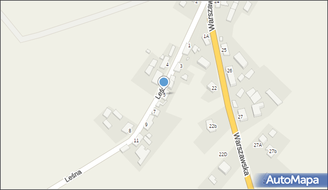 Boleszkowice, Leśna, 5, mapa Boleszkowice