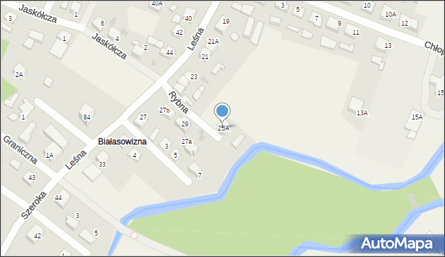 Bolszewo, Leśna, 25A, mapa Bolszewo