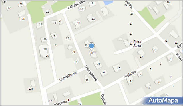 Borkowo, Letniskowa, 38, mapa Borkowo