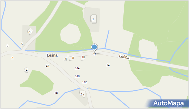 Borowice, Leśna, 12, mapa Borowice