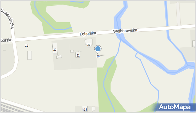 Bożepole Wielkie, Lęborska, 26, mapa Bożepole Wielkie