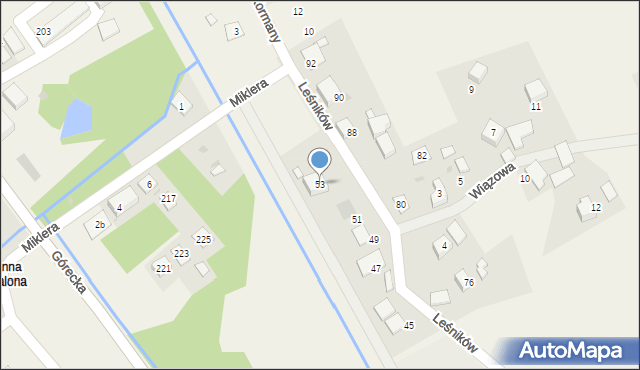 Brenna, Leśników, 53, mapa Brenna