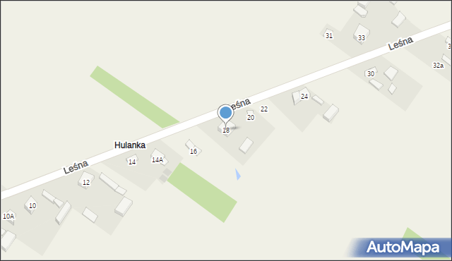 Brudzice, Leśna, 18, mapa Brudzice