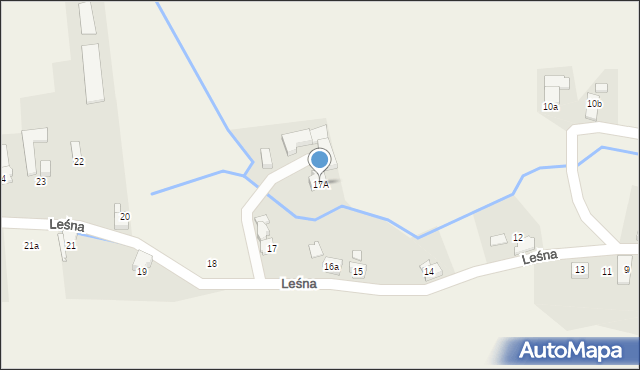 Brzeźnica, Leśna, 17A, mapa Brzeźnica