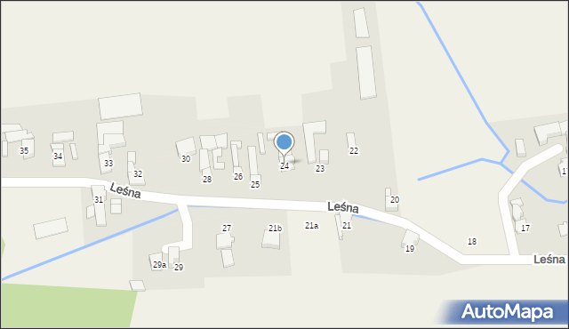 Brzeźnica, Leśna, 24, mapa Brzeźnica