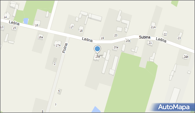 Budziszewice, Leśna, 19a, mapa Budziszewice