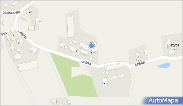 Bukowice, Leśna, 6, mapa Bukowice