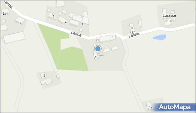 Bukowice, Leśna, 7a, mapa Bukowice