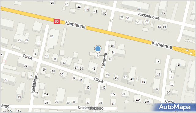 Bydgoszcz, Lelewela Joachima, 37, mapa Bydgoszczy