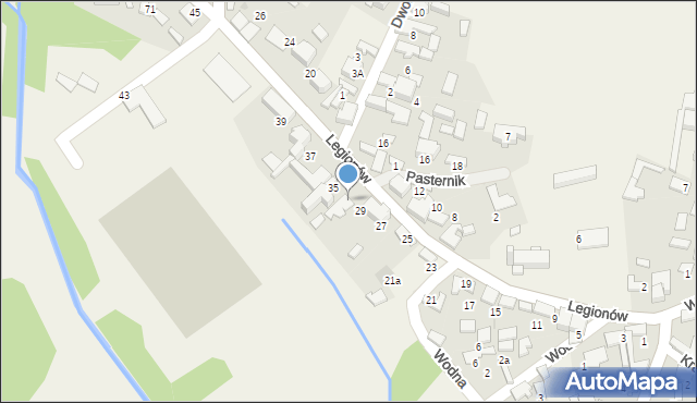 Bydlin, Legionów, 33, mapa Bydlin