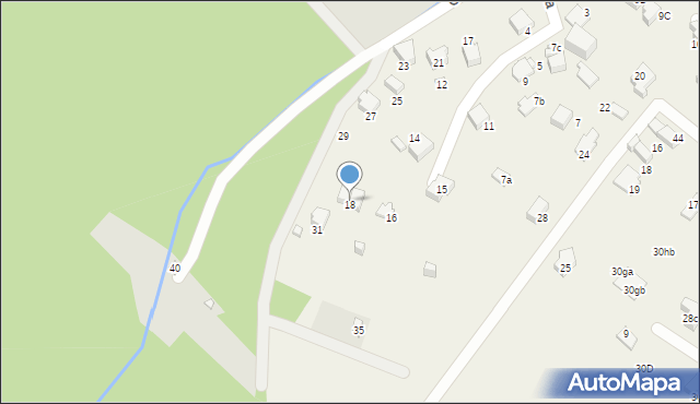 Bystra, Leśna, 18, mapa Bystra