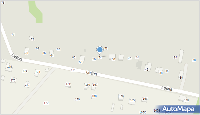 Chmielnik, Leśna, 54, mapa Chmielnik