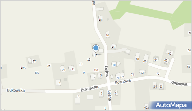 Chorowice, Leśna, 17, mapa Chorowice