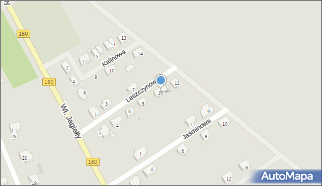 Choszczno, Leszczynowa, 10, mapa Choszczno