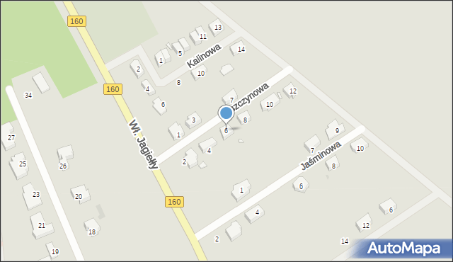 Choszczno, Leszczynowa, 6, mapa Choszczno