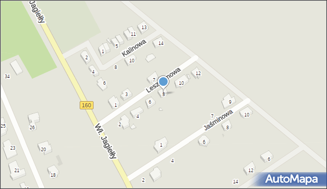 Choszczno, Leszczynowa, 8, mapa Choszczno