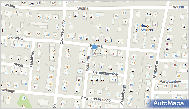 Ciechanów, Lelewela Joachima, 23, mapa Ciechanów