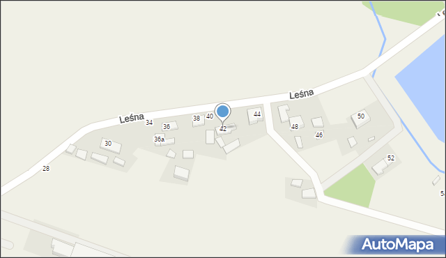 Cieszyn, Leśna, 42, mapa Cieszyna