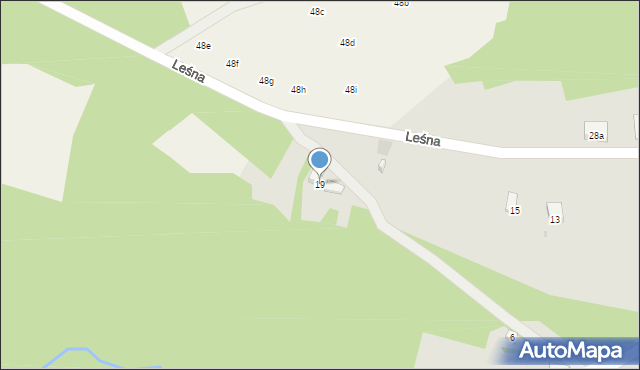 Ciężkowice, Leśna, 19, mapa Ciężkowice