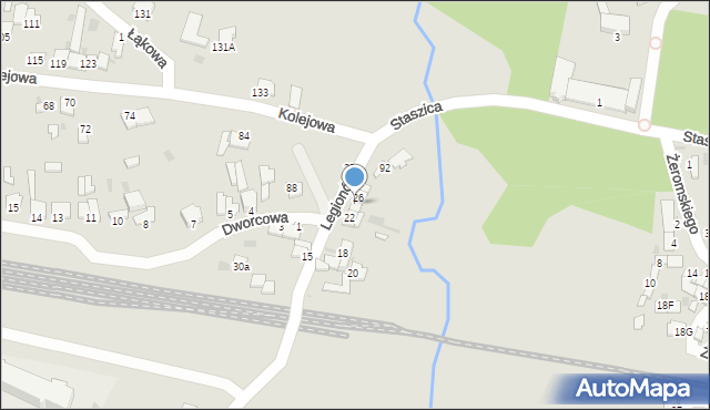 Ćmielów, Legionów, 24, mapa Ćmielów