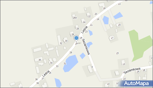 Cybulice Duże, Leśna, 27, mapa Cybulice Duże