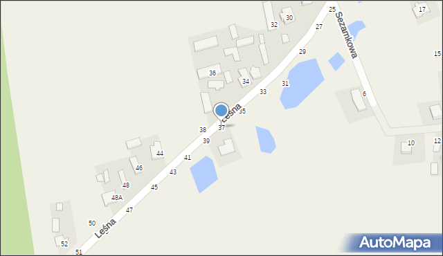 Cybulice Duże, Leśna, 37, mapa Cybulice Duże