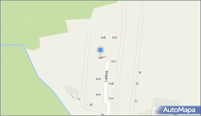 Cynków, Leśna, 64F, mapa Cynków