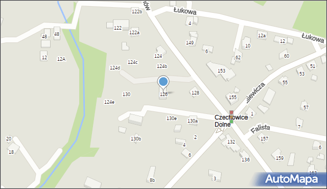 Czechowice-Dziedzice, Legionów, 126, mapa Czechowic-Dziedzic