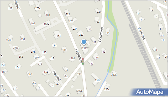 Czechowice-Dziedzice, Legionów, 231, mapa Czechowic-Dziedzic